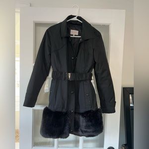 Black thick winter jacket